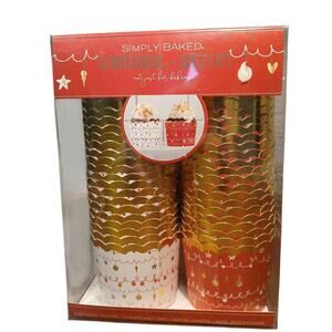 Simply Baked Christmas Cupcake Snack Dip Nuts Party Favor Sauces Candy Cups 50ct